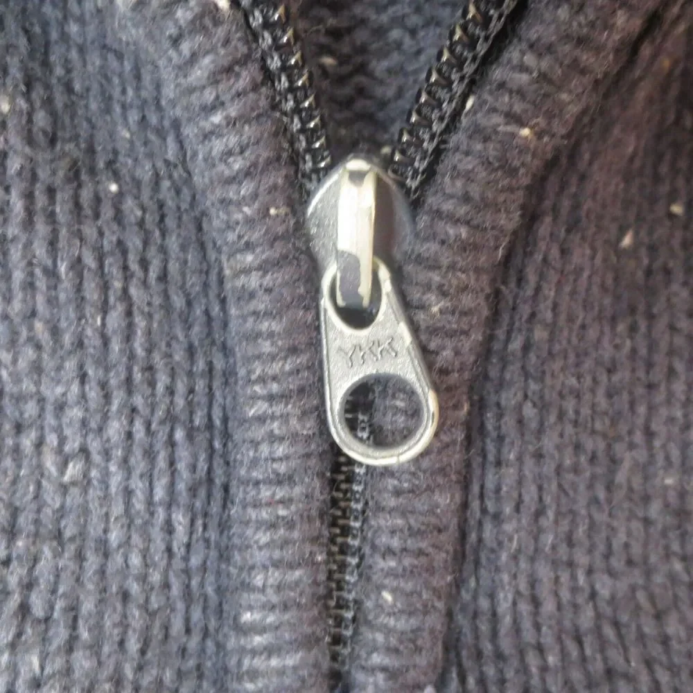 Vintage Woolrich 1/4 Zip‎ Sweater Mens Medium Blue Knit Pullover Casual Outdoor